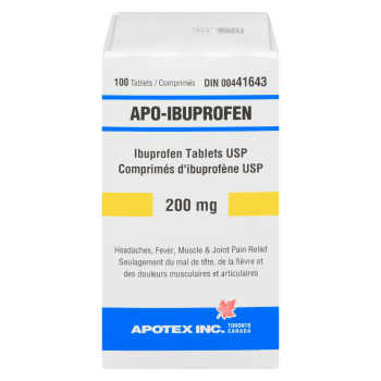 Apotex Apo-Ibuprofen 200 mg 100 Tablets