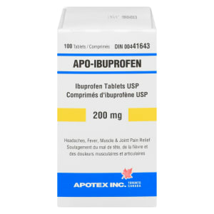 Apotex Apo-Ibuprofen 200 mg 100 Tablets