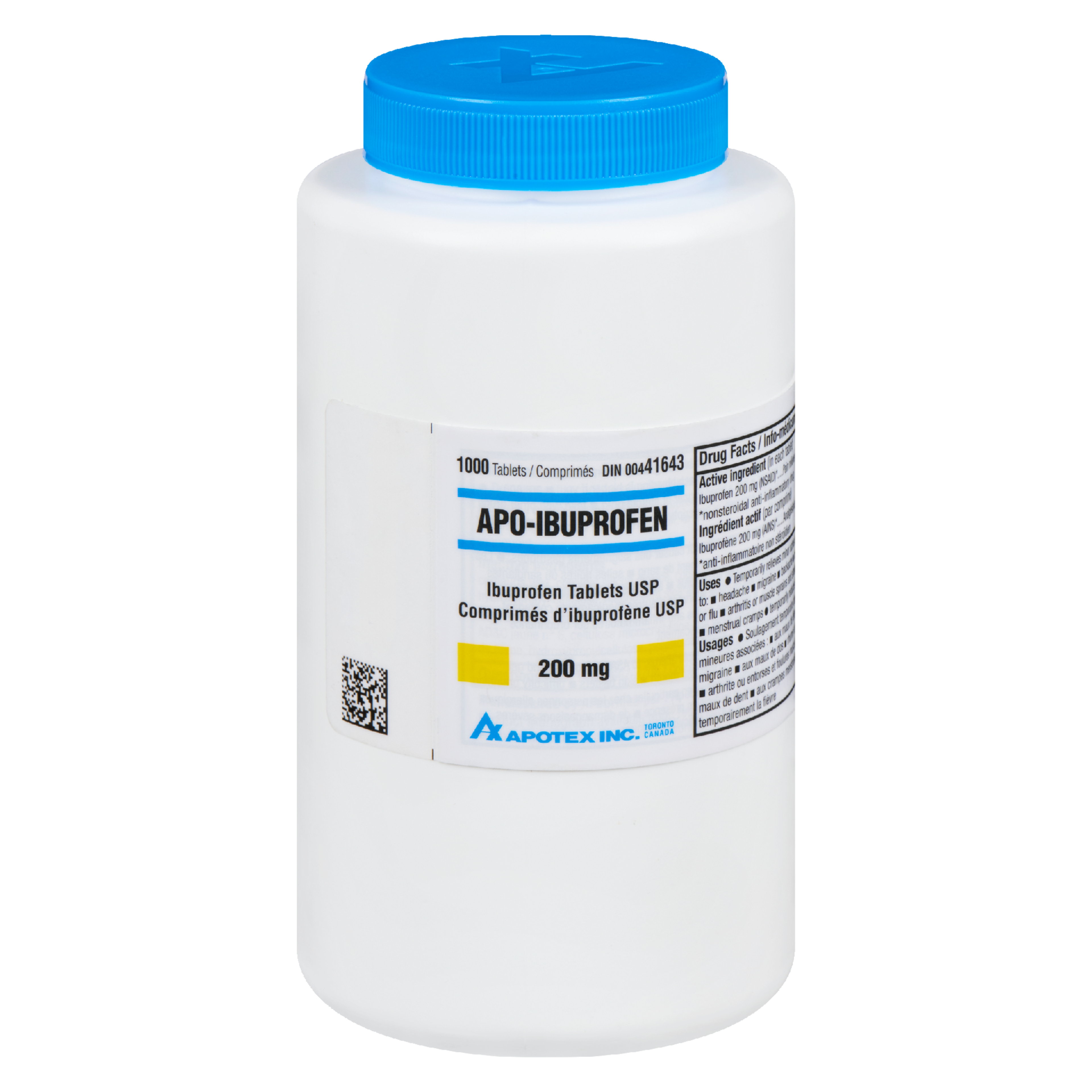 Apotex Apo-Ibuprofen 200 mg 1000 Tablets