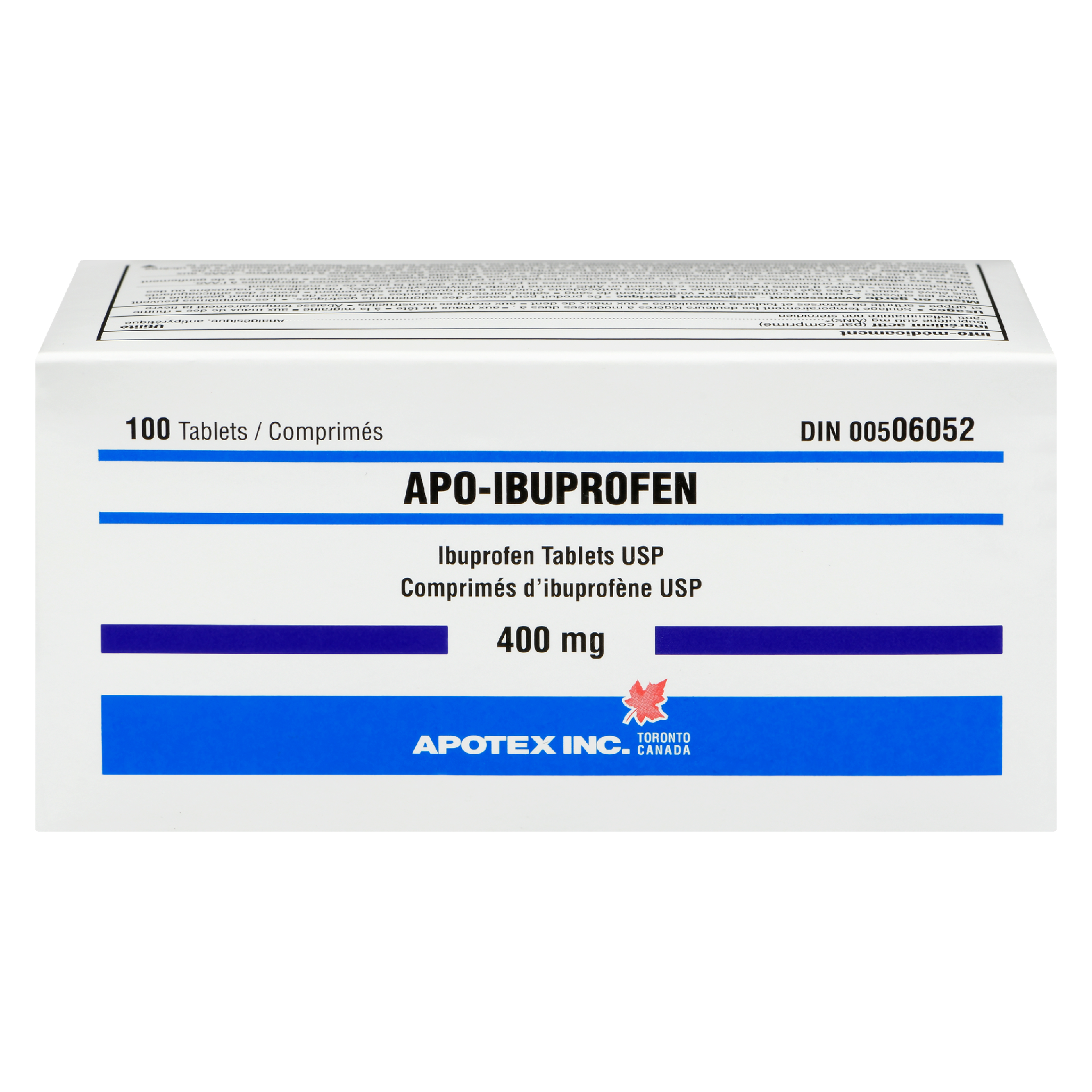 Apotex Apo-Ibuprofen 400 mg 100 Tablets