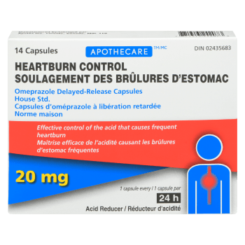 Apothecare Heartburn Control 20 mg 14 Capsules