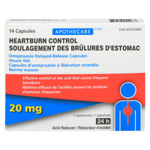 Apothecare Heartburn Control 20 mg 14 Capsules