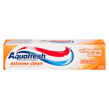Aquafresh Extreme Clean Whitening Action Flouride Toothpaste 90 ml