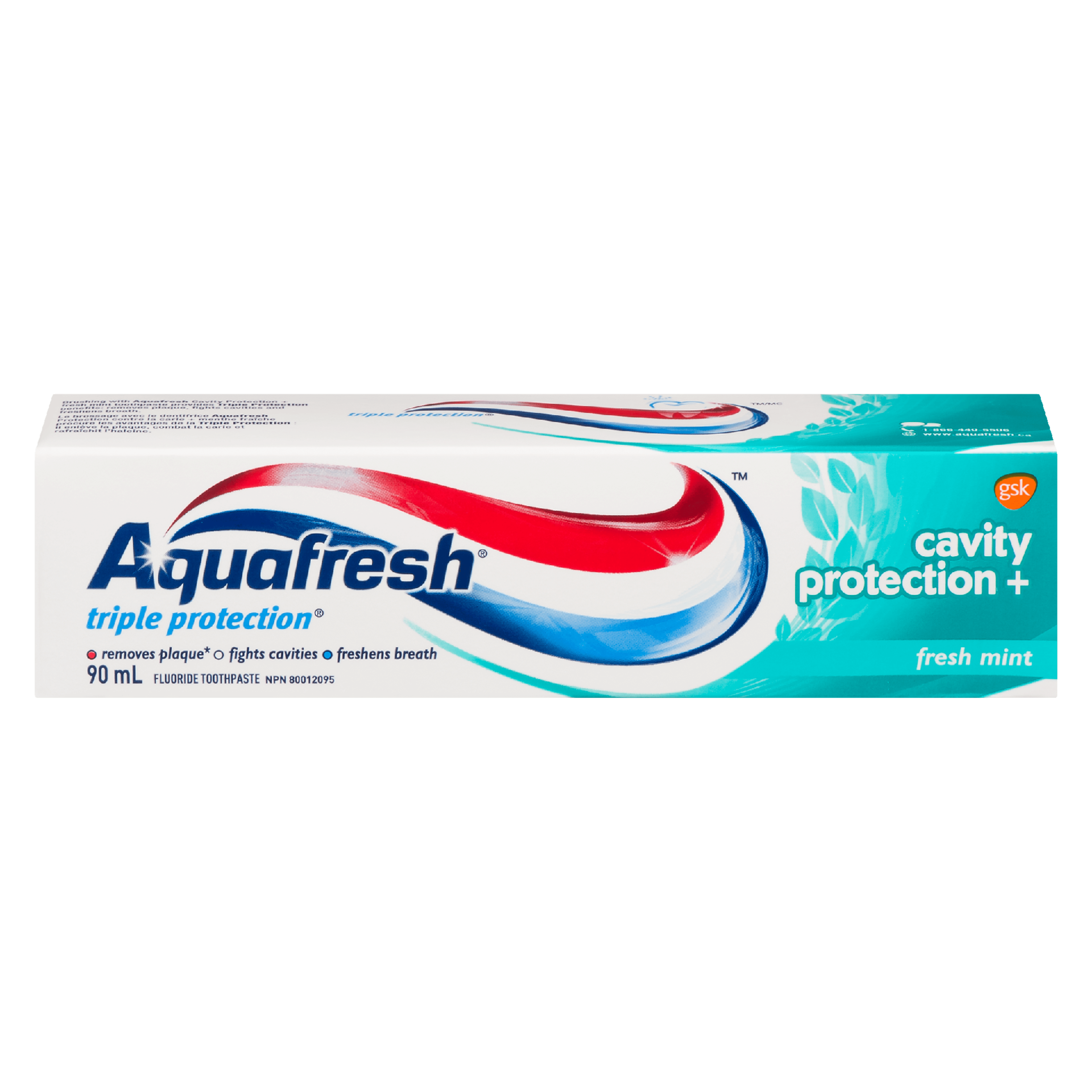Aquafresh Triple Protection Fluoride Toothpaste Cavity Protection + Fresh Mint 90 ml