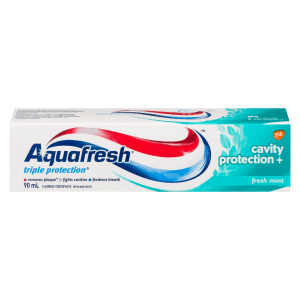 Aquafresh Triple Protection Fluoride Toothpaste Cavity Protection + Fresh Mint 90 ml