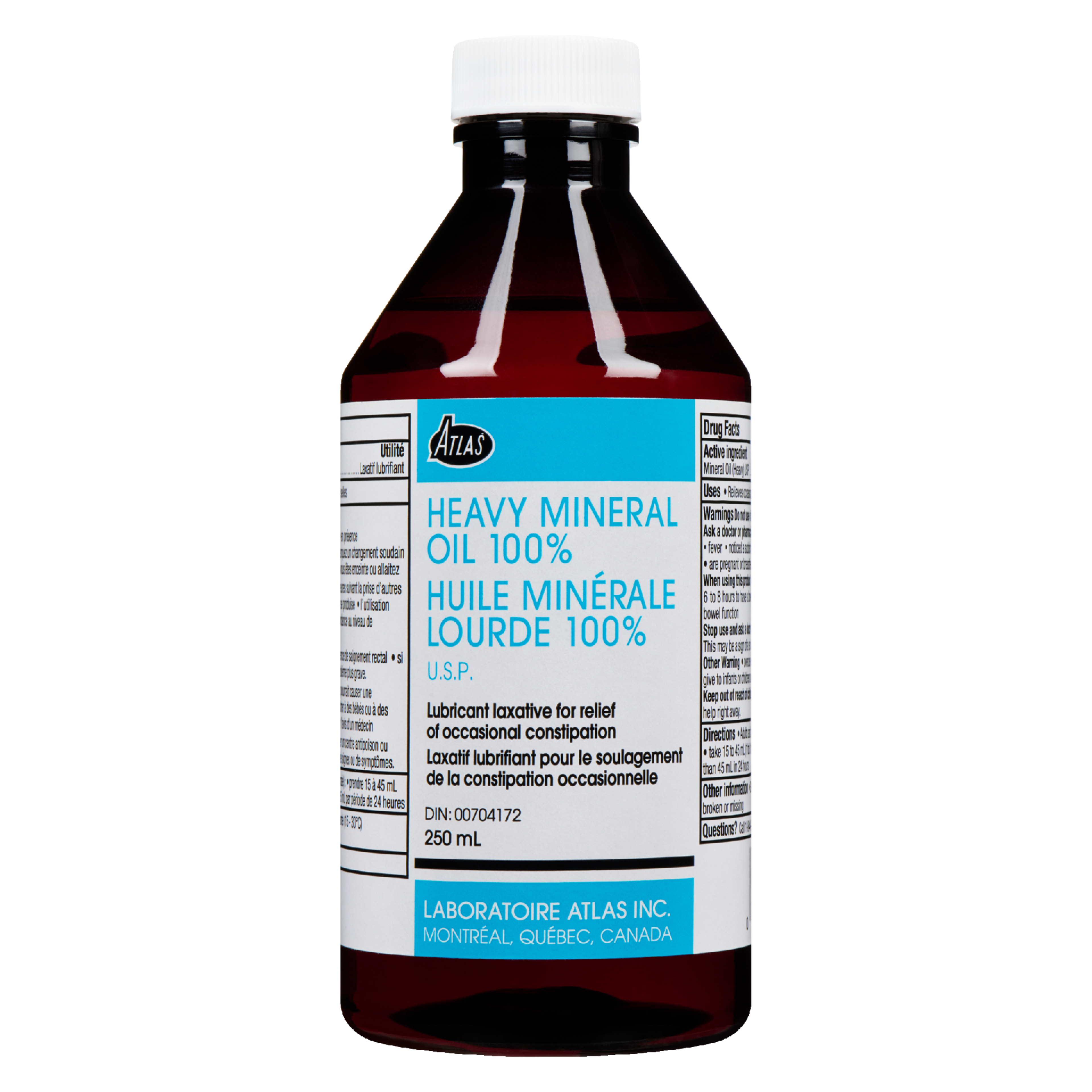 Atlas Heavy Mineral Oil 100% U.S.P. 250 ml