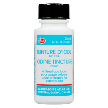 Atlas Iodine Tincture B.P. 2.5% 25 ml