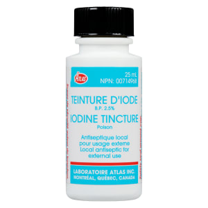 Atlas Iodine Tincture B.P. 2.5% 25 ml