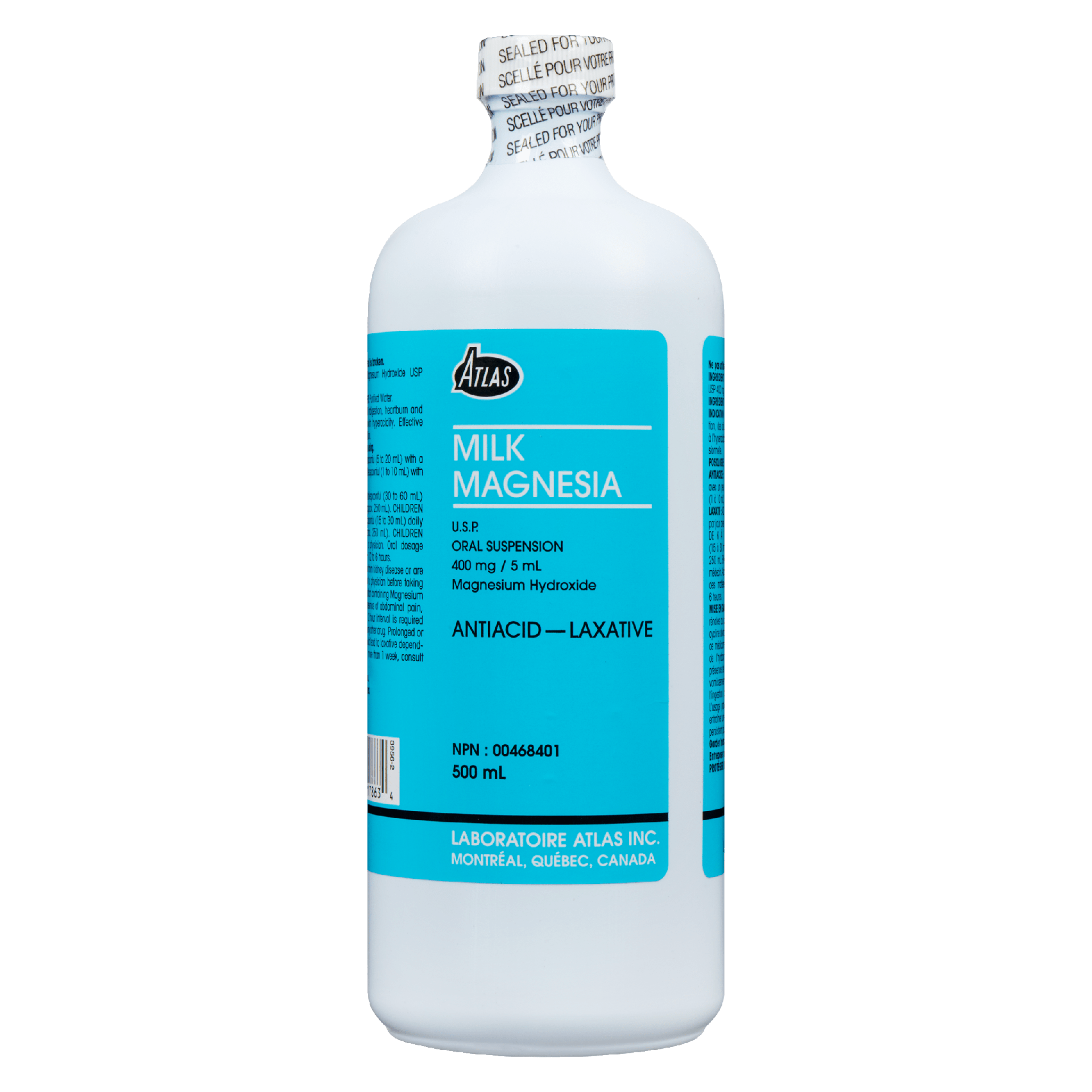 Atlas Milk Magnesia Antiacid – Laxative 500 ml