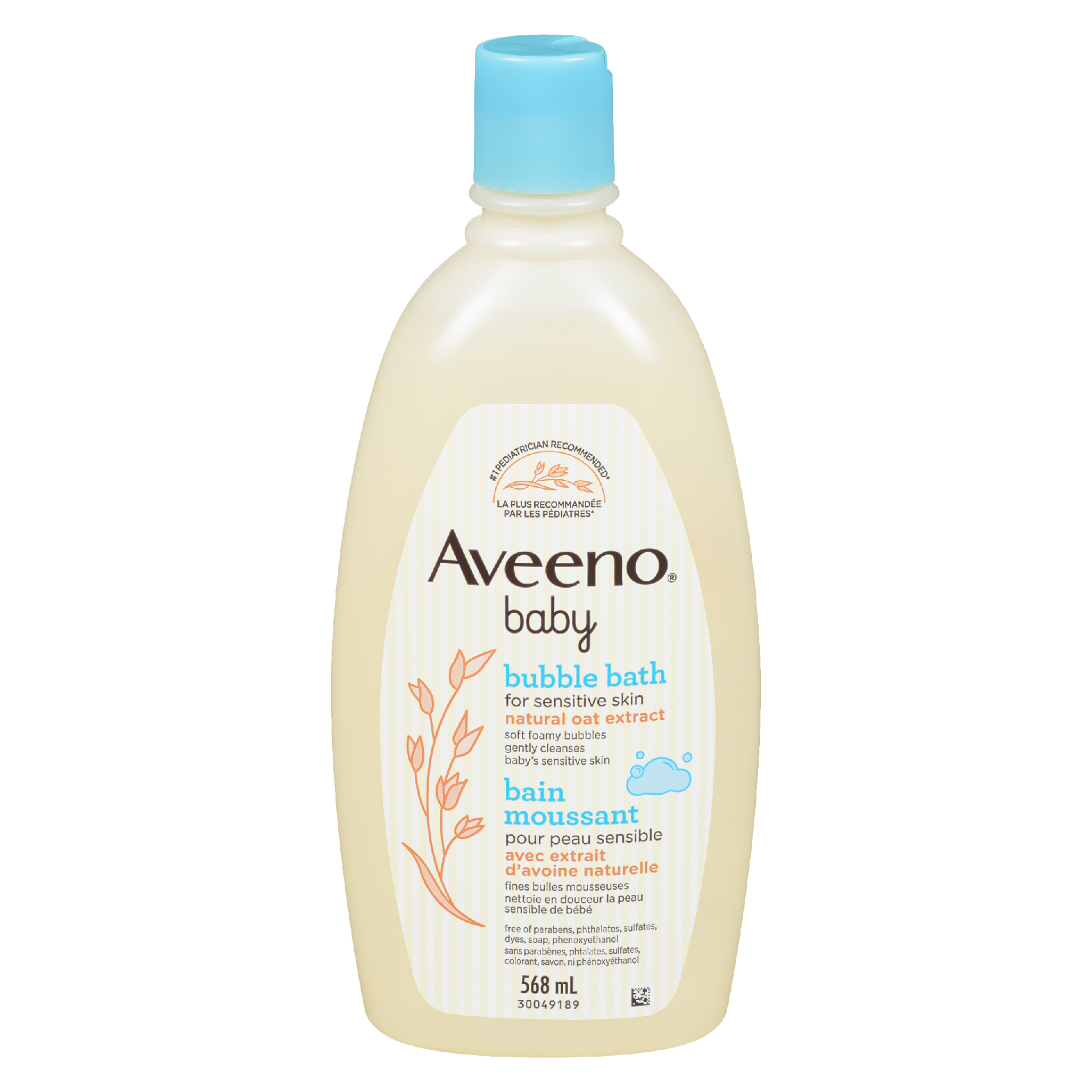 Aveeno Baby Bubble Bath for Sensitive Skin Natural Oat Extract 568 ml