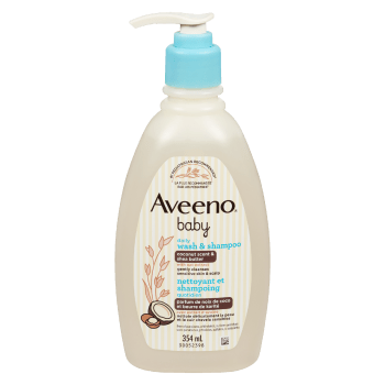 Aveeno Baby Daily Wash & Shampoo Coconut Scent & Shea Butter 354 ml