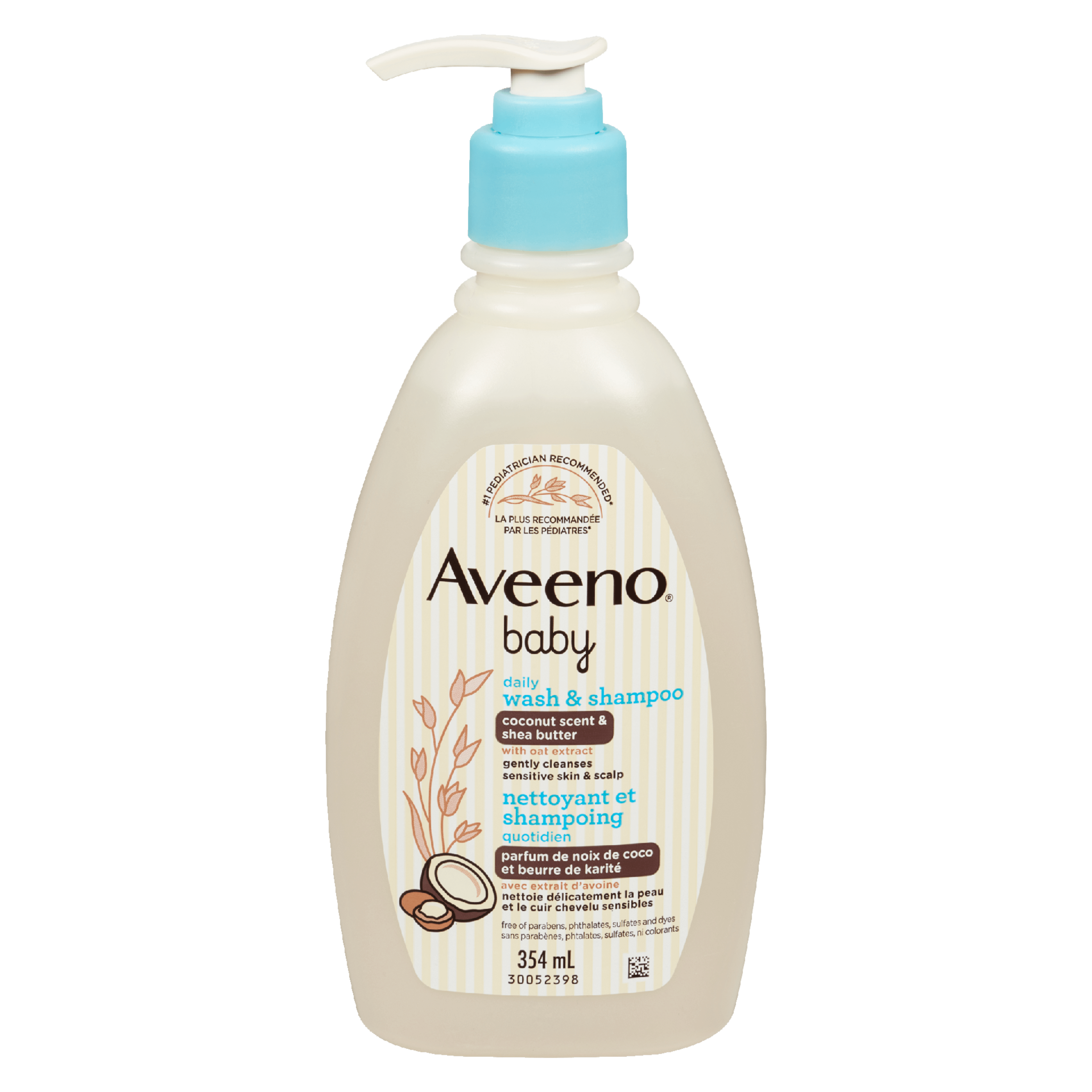 Aveeno Baby Daily Wash & Shampoo Coconut Scent & Shea Butter 354 ml