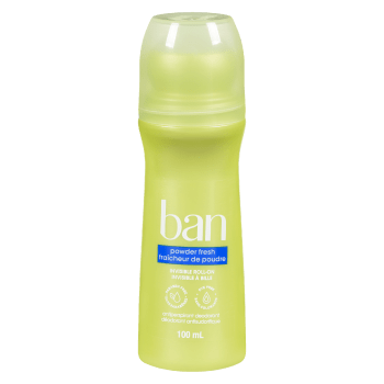 Ban Antiperspirant Deodorant Powder Fresh Invisible Roll-On 100 ml