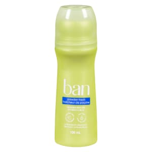 Ban Antiperspirant Deodorant Powder Fresh Invisible Roll-On 100 ml