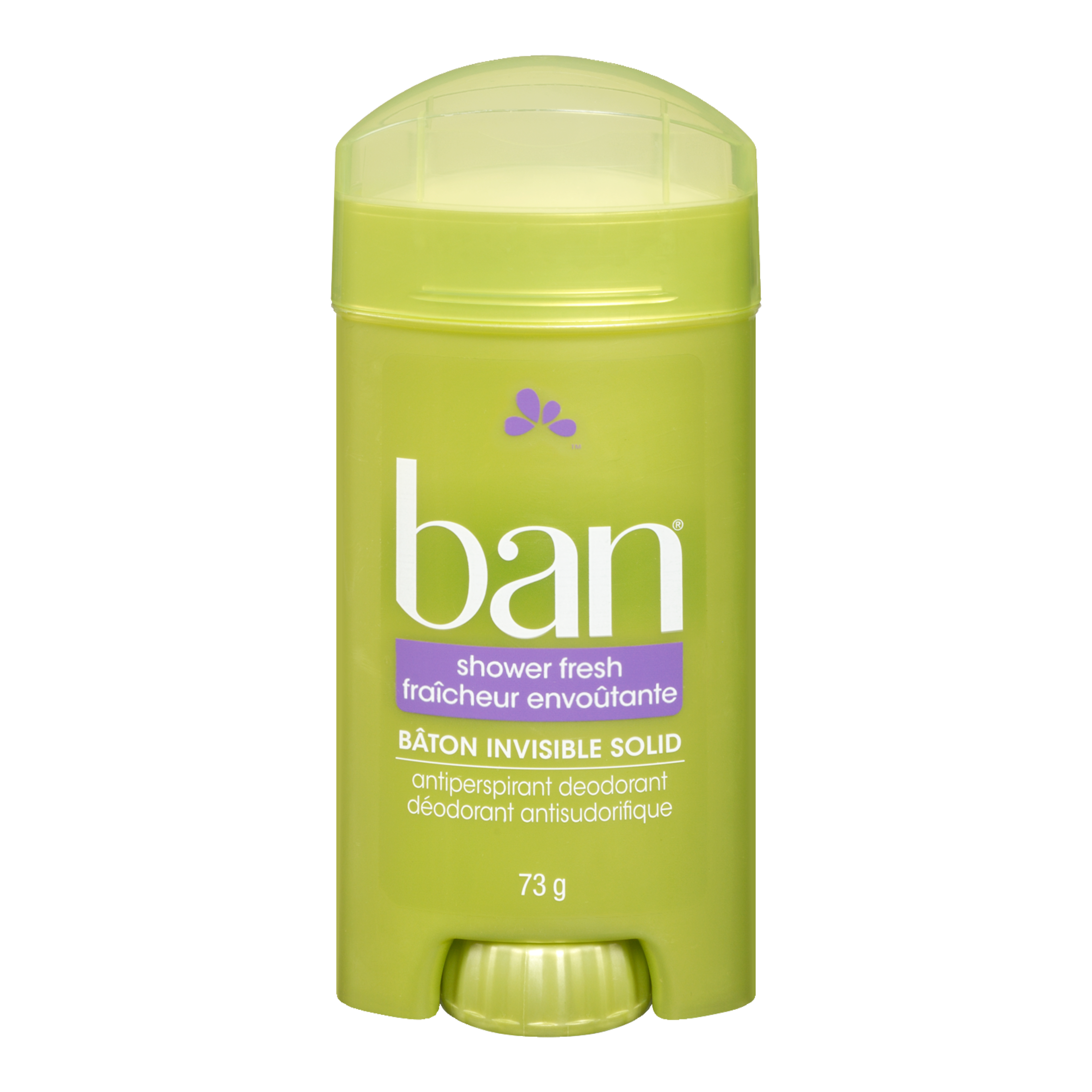 Ban Shower Fresh Invisible Solid Antiperspirant Deodorant 73 g