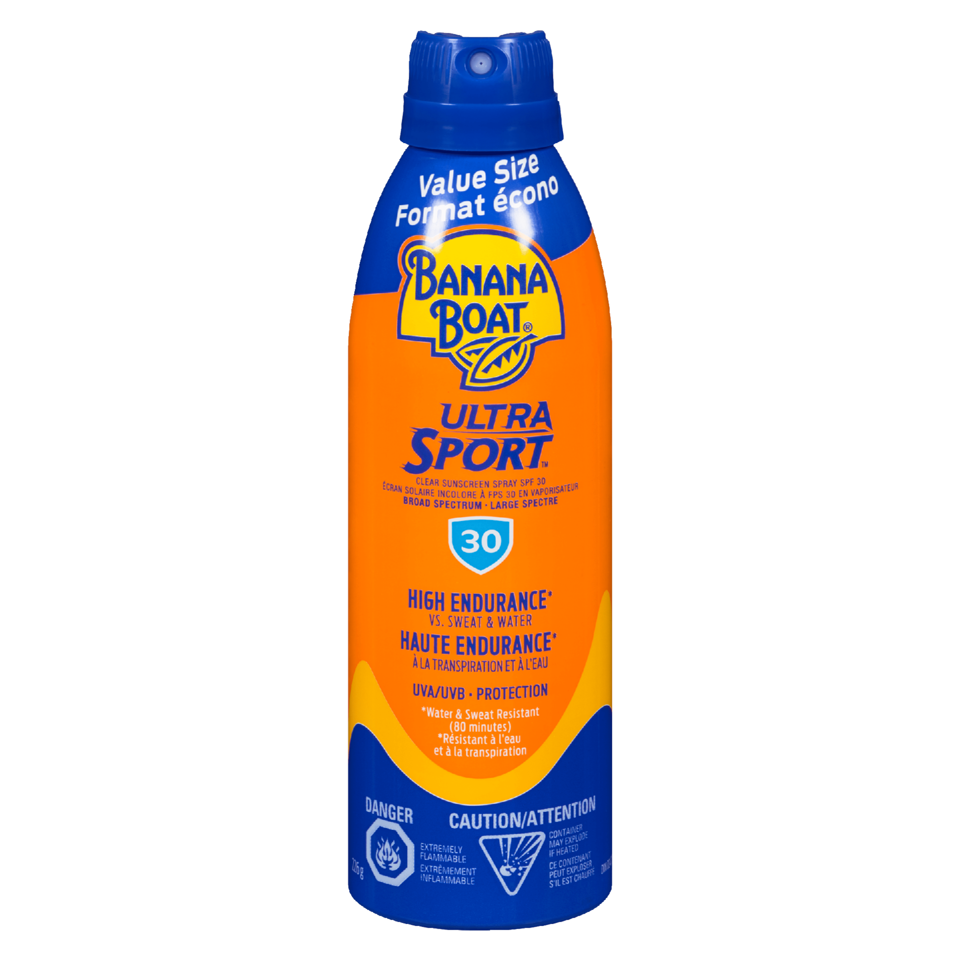 Banana Boat Ultra Sport Clear Sunscreen Spray SPF 30 Value Size 226 g