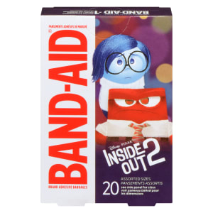 BAND-AID Brand Adhesive Bandages Disney Pixar Inside Out 2 20 Assorted Sizes