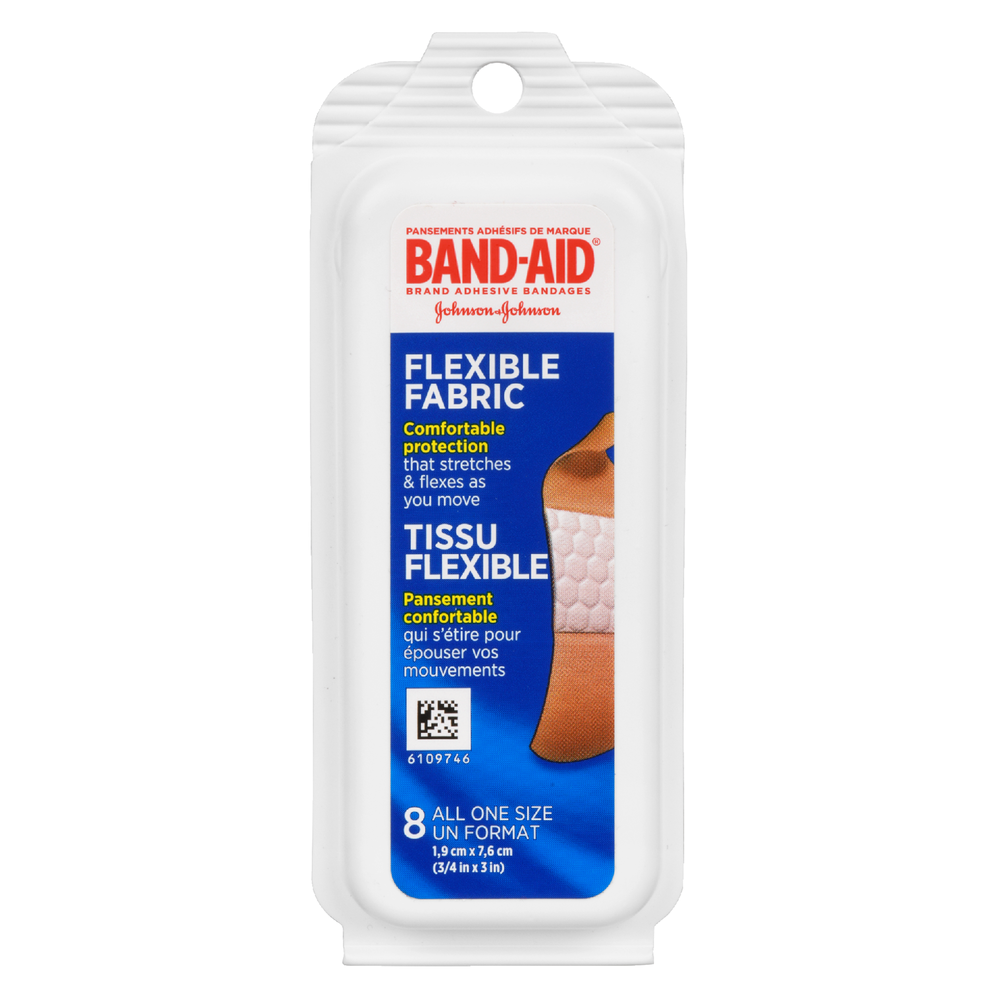 Band-Aid Brand Adhesive Bandages Flexible Fabric 8 All One Size