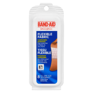 Band-Aid Brand Adhesive Bandages Flexible Fabric 8 All One Size