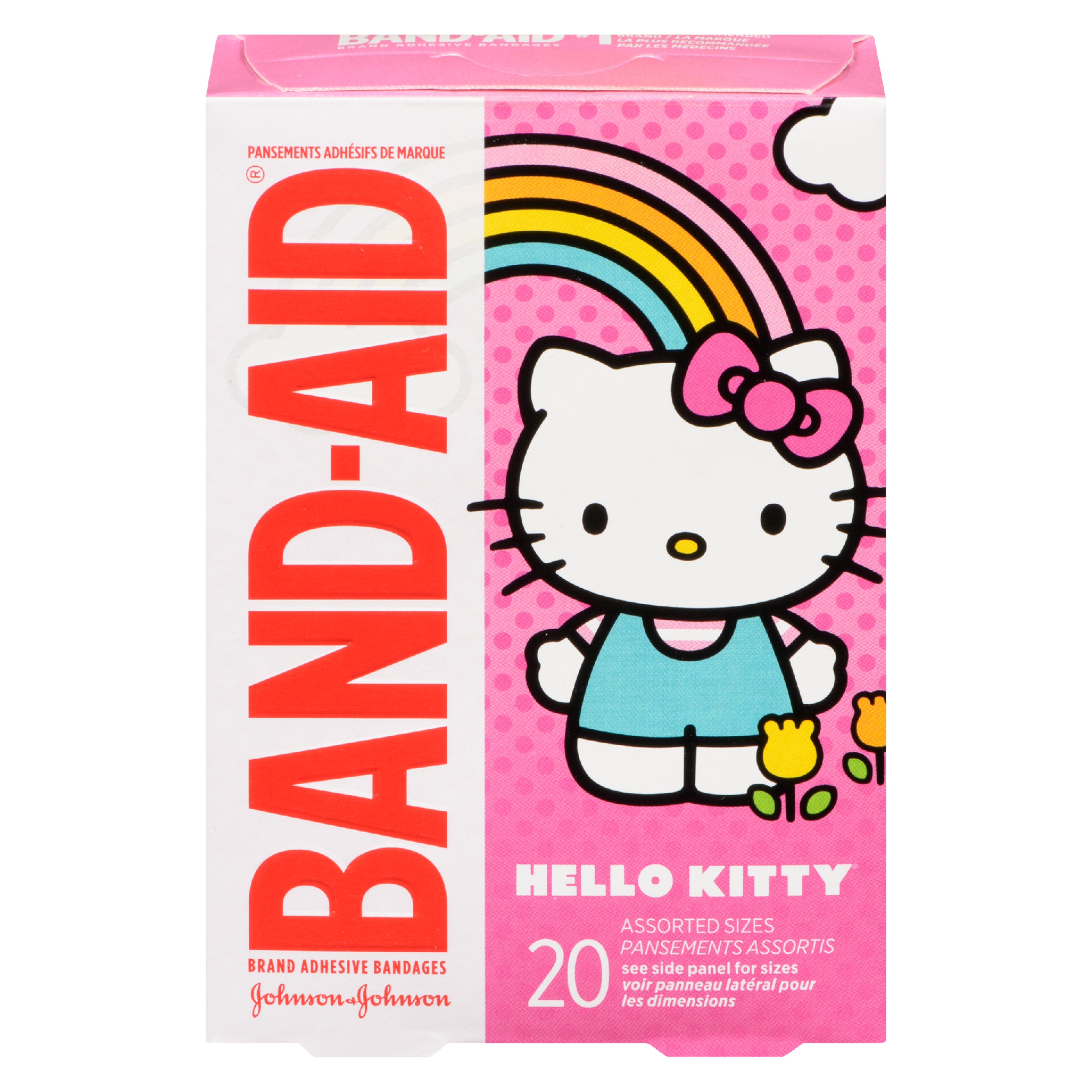 Band-Aid Brand Adhesive Bandages Hello Kitty 20 Assorted Sizes