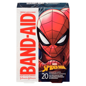 Band-Aid Brand Adhesive Bandages Marvel Spider-Man 20 Assorted Sizes
