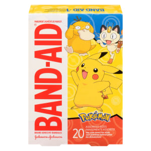 BAND-AID Brand Adhesive Bandages Pokémon 20 Assorted Sizes