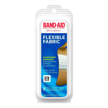 Band-Aid Flexible Fabric Adhesive Bandages (8 Count)