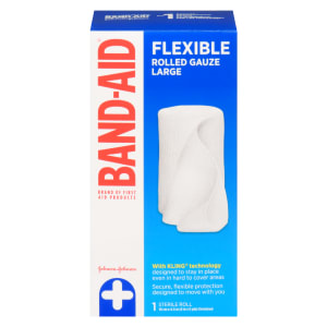 Band-Aid Flexible Rolled Gauze Large 1 Sterile Roll