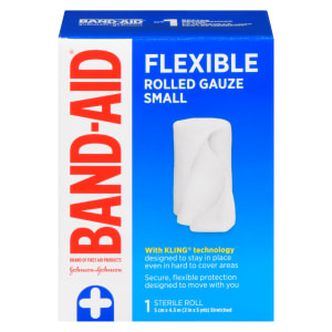 Band-Aid Flexible Rolled Gauze Small 1 Sterile Roll