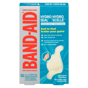BAND-AID Hydro Seal Brand Adhesive Bandages 10 All Purpose Bandages