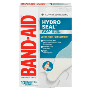 BAND-AID Hydro Seal Brand Adhesive Bandages 10 Fingers/Toes Bandages