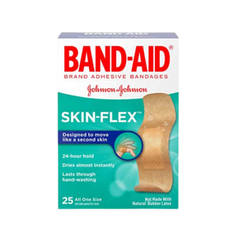 BAND-AID Skin-Flex Adhesive Bandages (All One Size, 25 bandages)