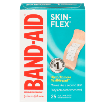 Band-Aid Skin-Flex Brand Adhesive Bandages 25 All One Size