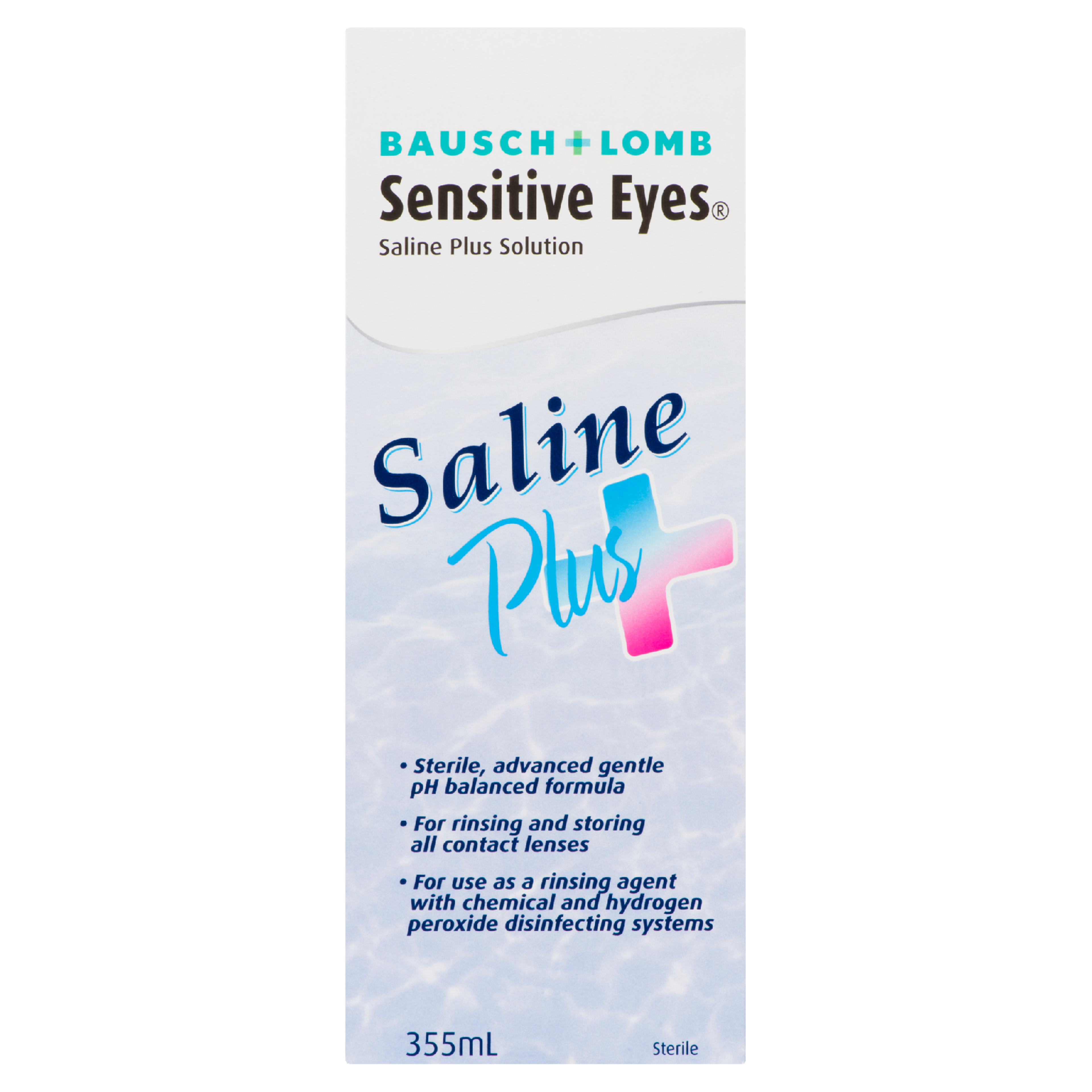 Bausch + Lomb Sensitive Eyes Saline Plus Solution Sterile 355 ml