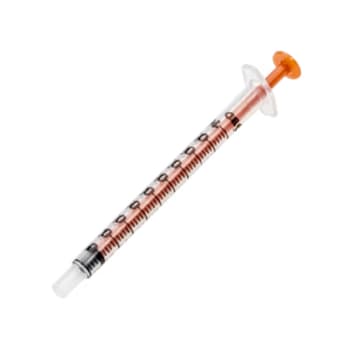 BD Amber Oral Syringe with Non Luer Tip 1 mL (100 Count)