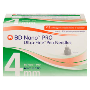 BD Nano Pro Ultra-Fine Pen Needles 320555 100 Sterile Single Use Pen Needles
