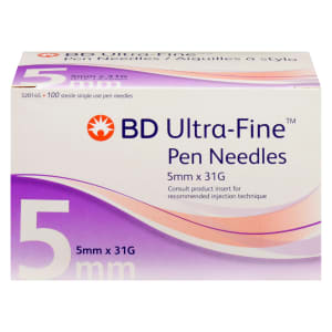 BD Ultra-Fine Pen Needles 320145 100 Sterile Single Use Pen Needles