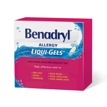 Benadryl Allergy Liqui Gels 20 Capsules 