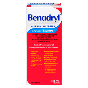 Benadryl Allergy Solution Liquid 100 ml