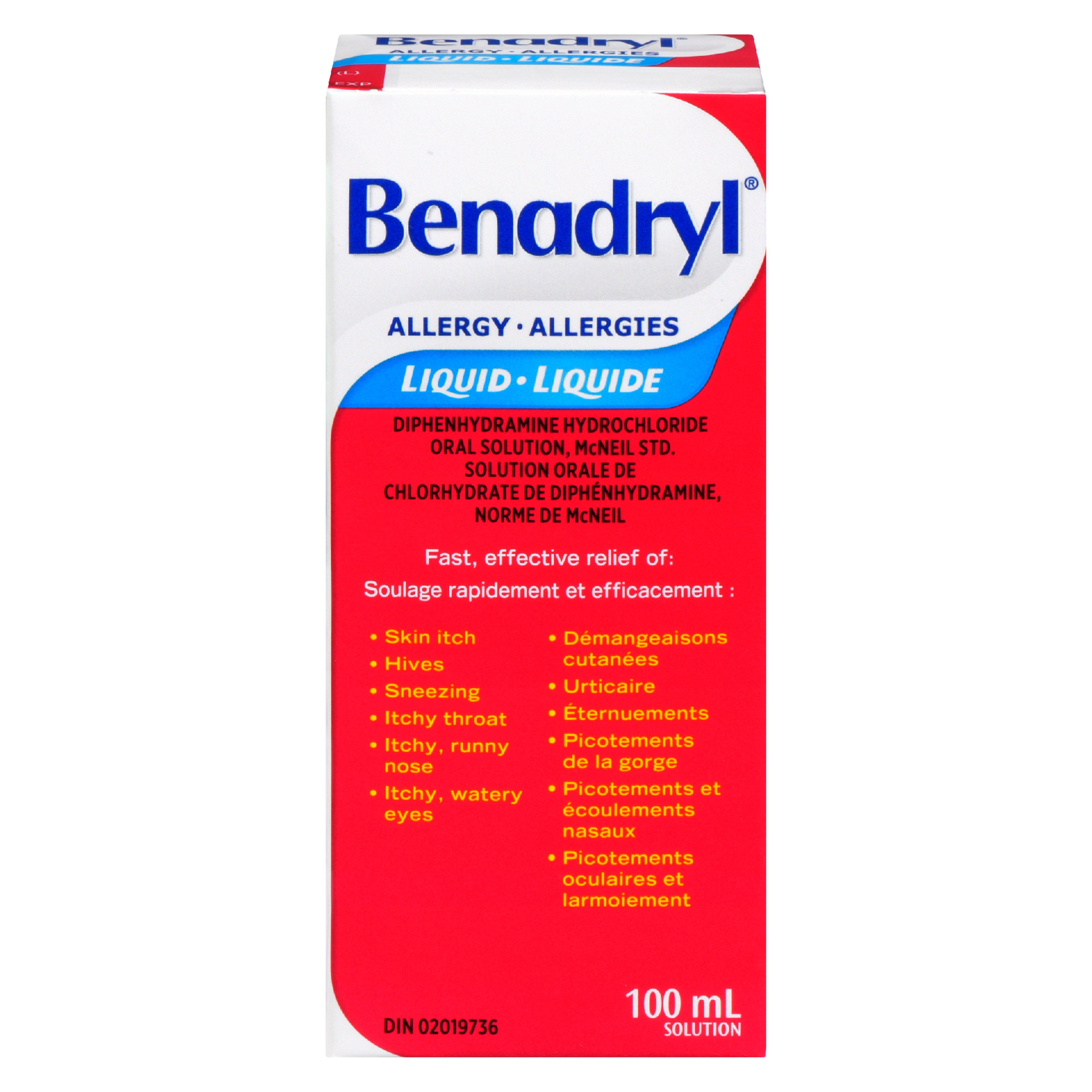 Benadryl Allergy Solution Liquid 100 ml