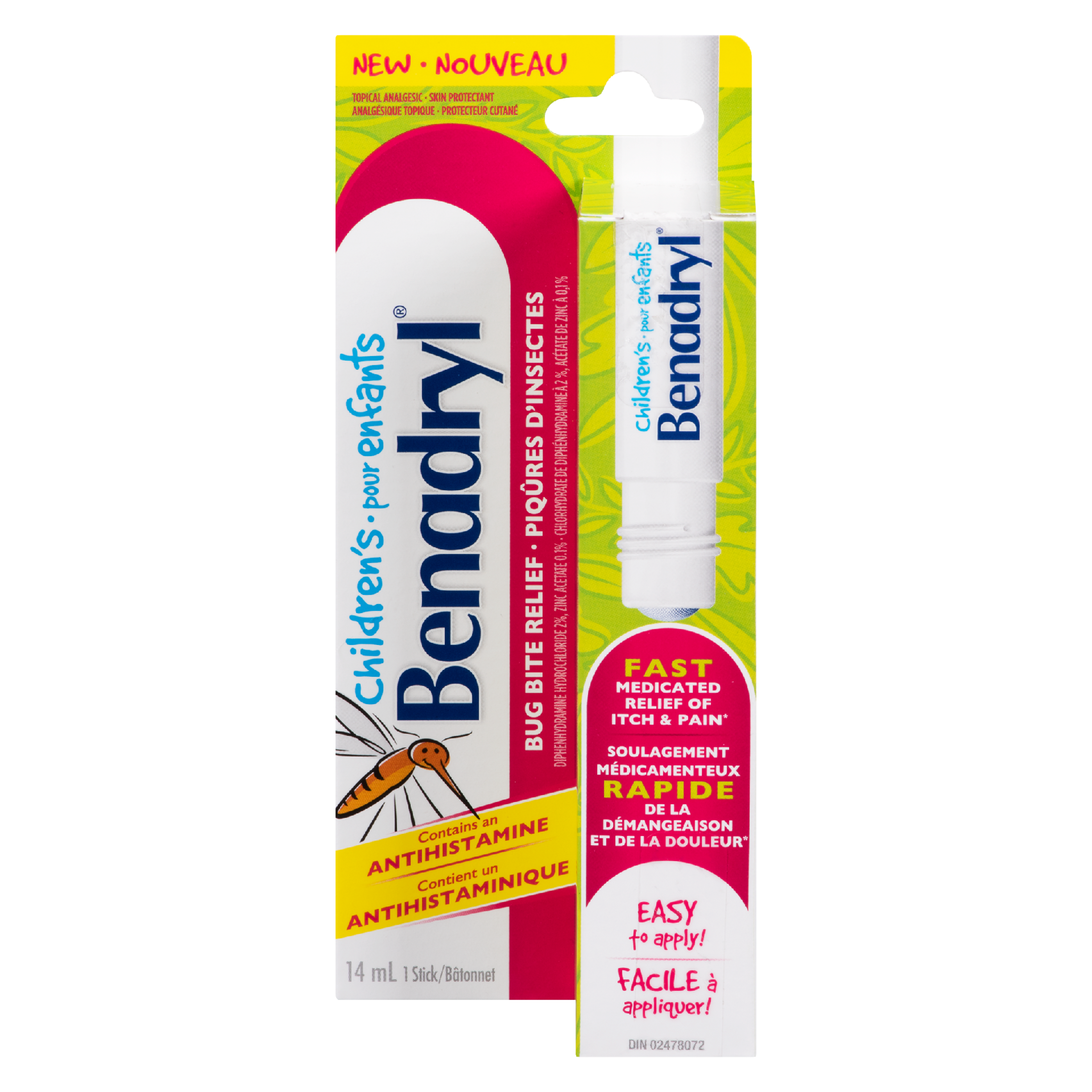 Benadryl Children's Bug Bite Relief 1 Stick 14 ml