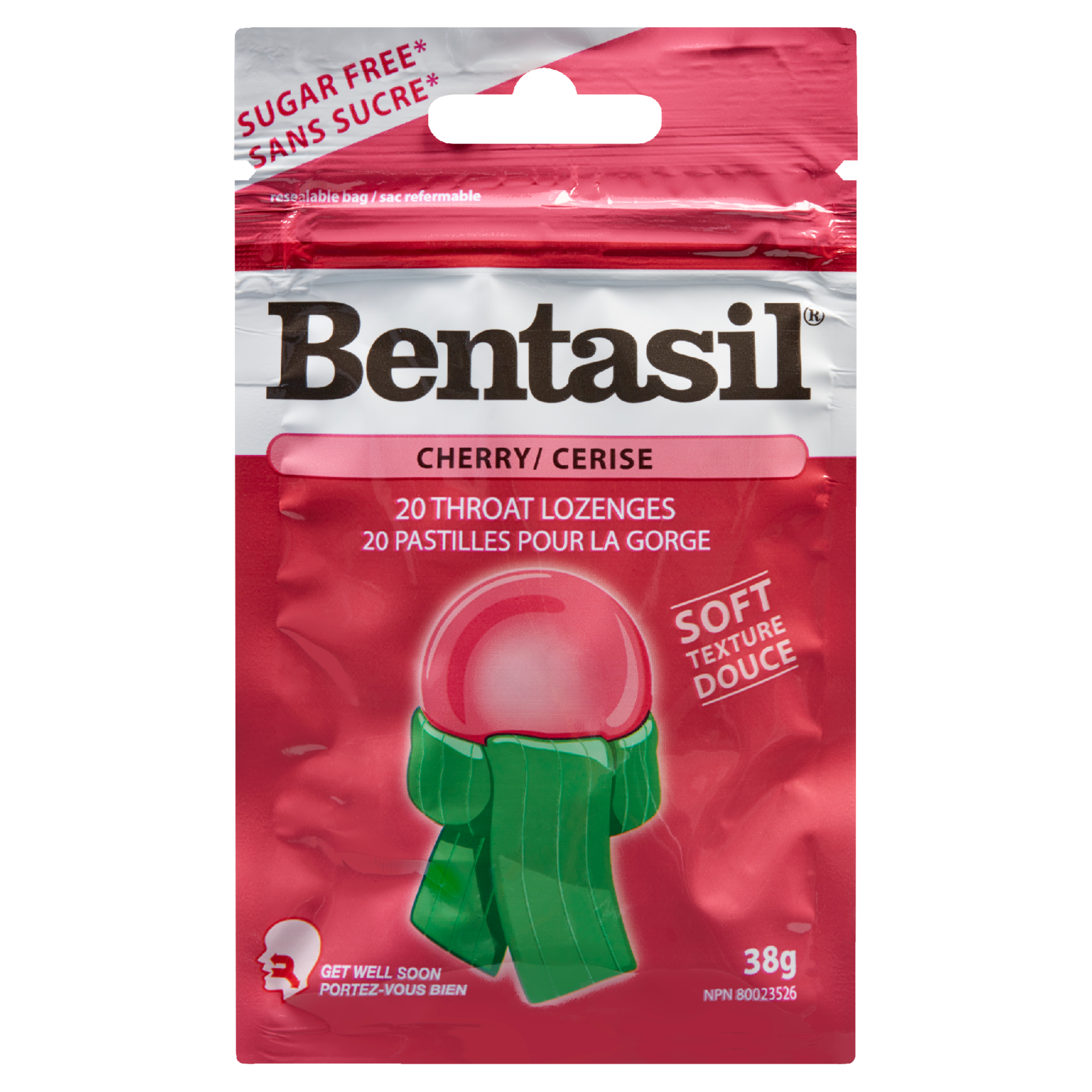 Bentasil Cherry 20 Throat Lozenges 38 g