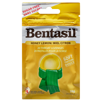 Bentasil Honey Lemon 20 Throat Lozenges 38 g