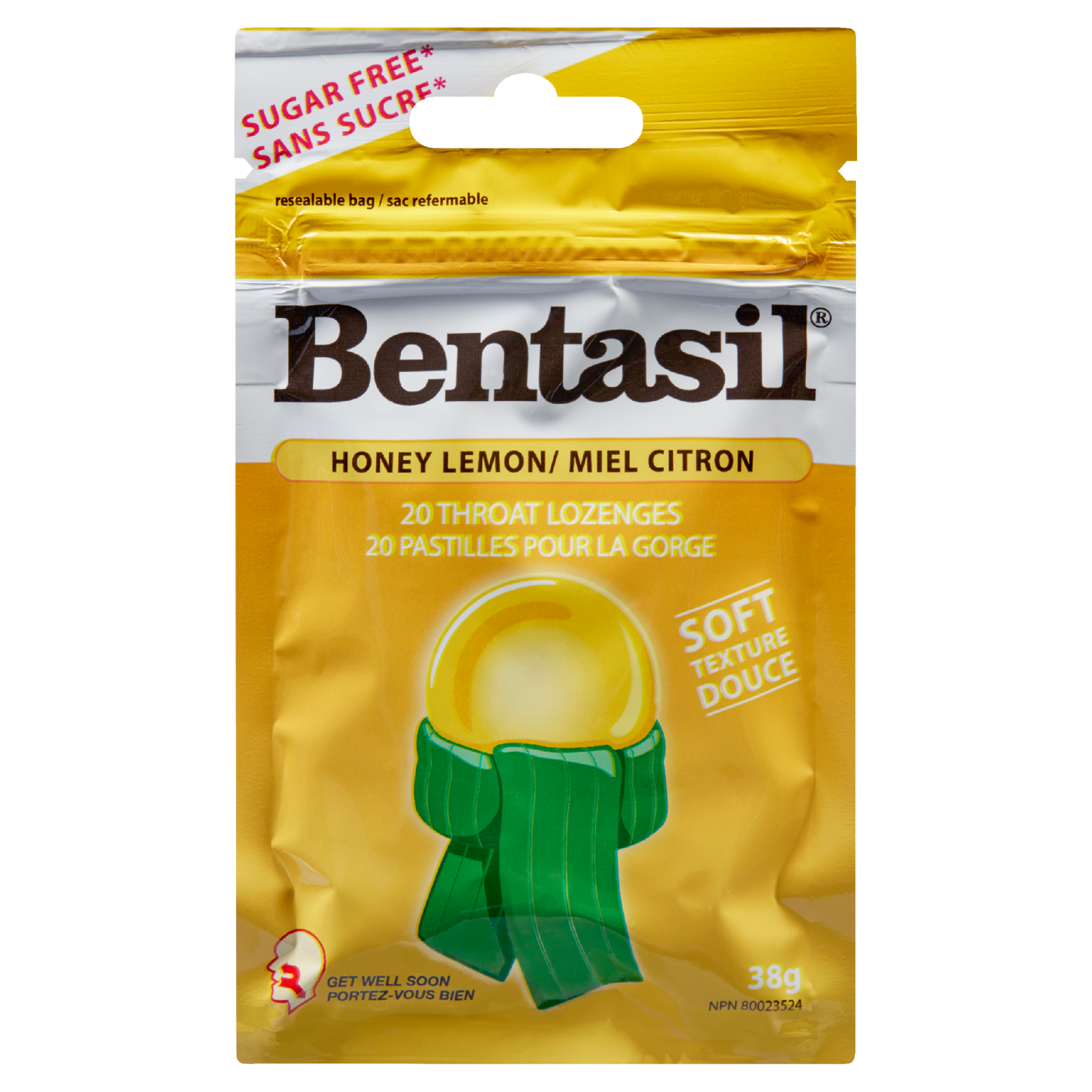 Bentasil Honey Lemon 20 Throat Lozenges 38 g