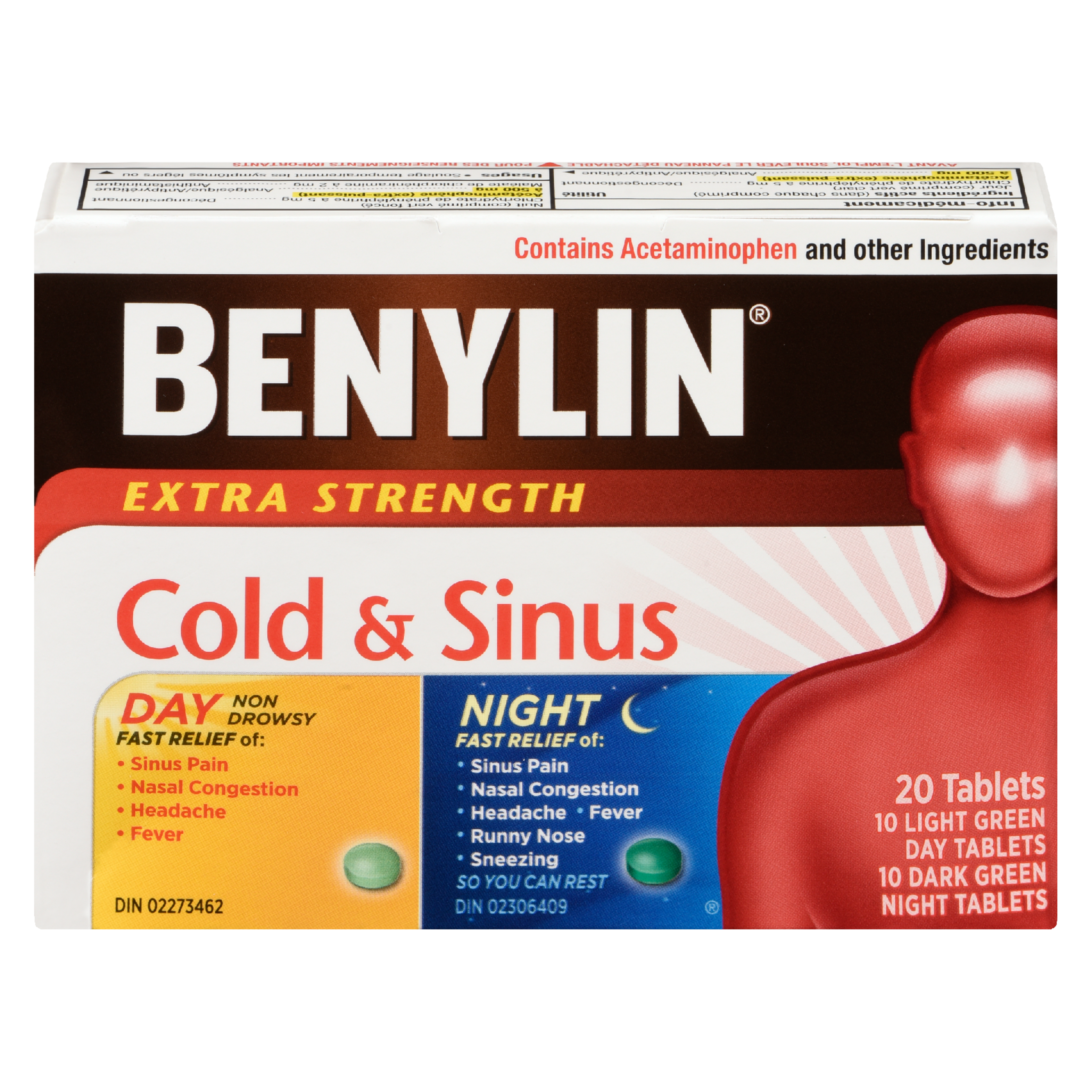 Benylin Cold & Sinus Extra Strength 20 Tablets