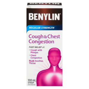 Benylin Cough & Chest Congestion Syrup Regular Strength 100 ml