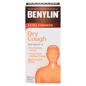 Benylin Dry Cough Syrup Extra Strength 100 ml