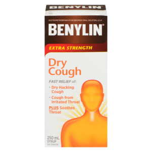 Benylin Dry Cough Syrup Extra Strength 250 ml