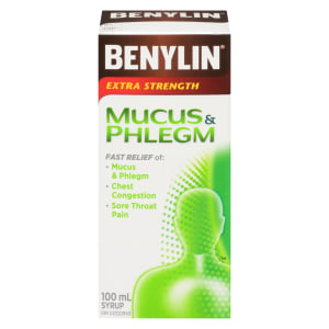 Benylin Mucus & Phlegm Syrup Extra Strength 100 ml