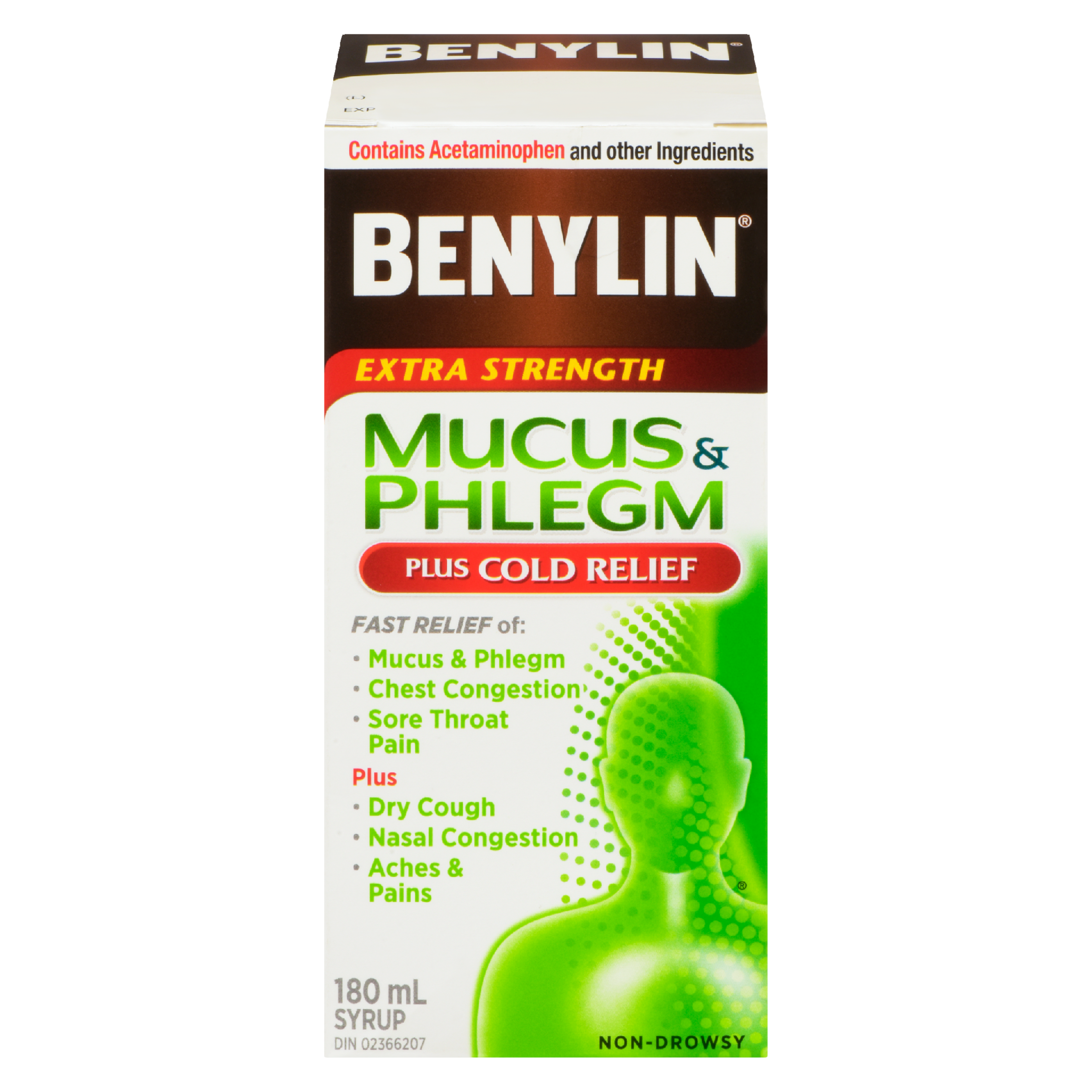 Benylin Mucus & Phlegm Syrup Extra Strength 180 ml